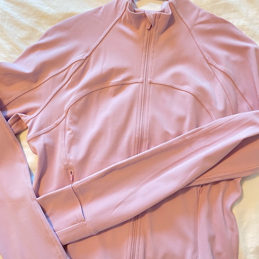 Lululemon Nulu Cropped Define Jacket in Pink Peony